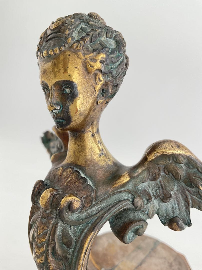 FrenchLady1910Bronze貴婦人JMTrident三叉槍貴族王公族