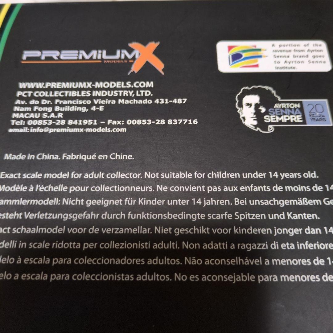 期間限定　未使用アイルトンセナLOTUS97t Premiumxミニカー1/18