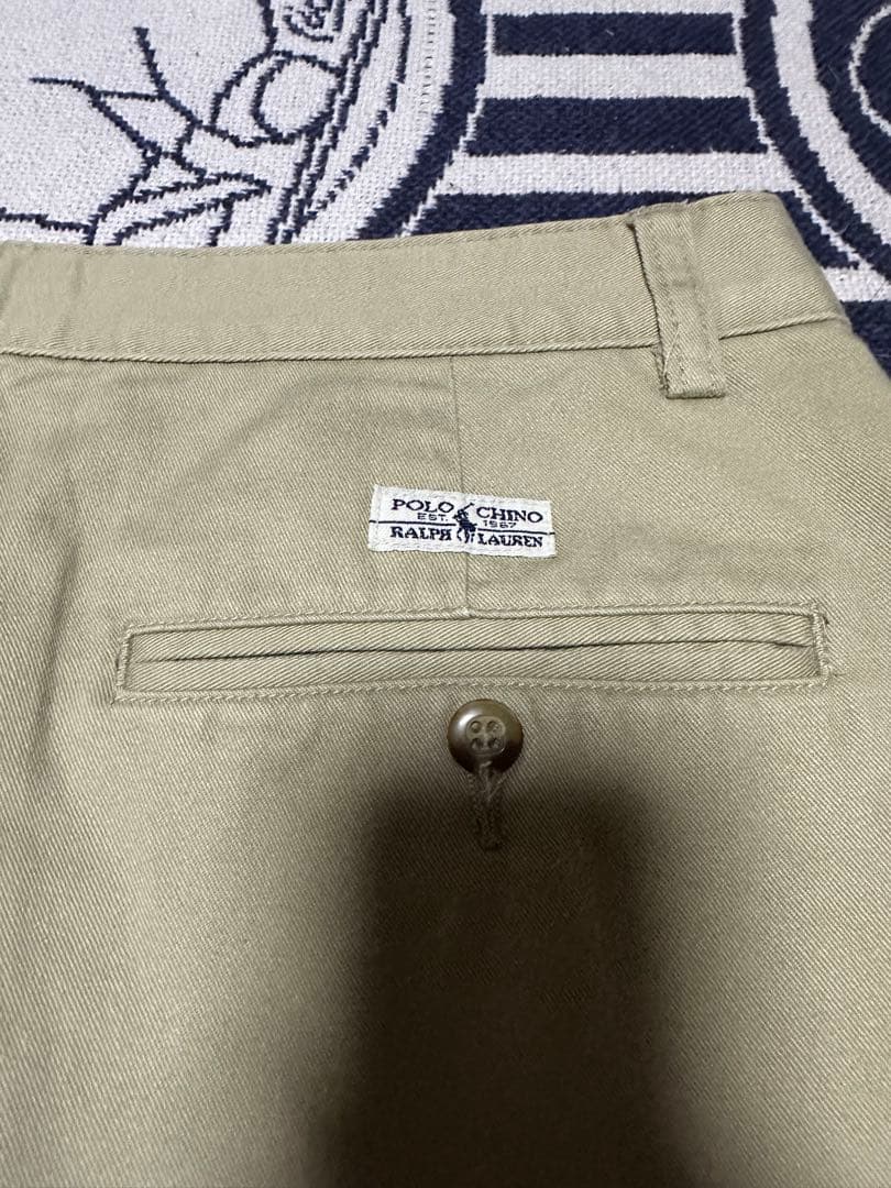 90s usa製 polo Ralph Lauren チノパン　ベージュ　ワイド