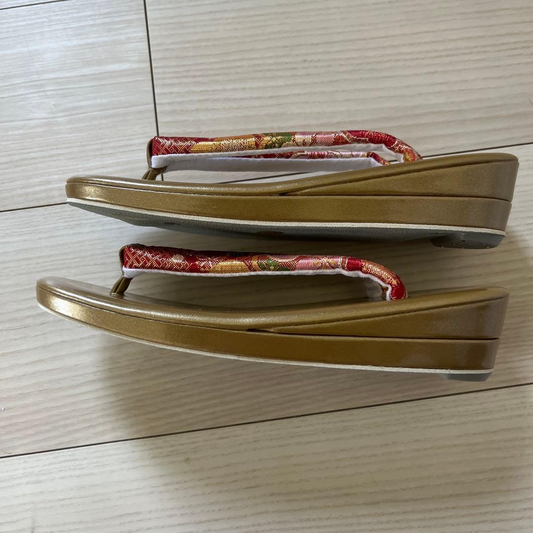 和風バッグと下駄のセット Lサイズ