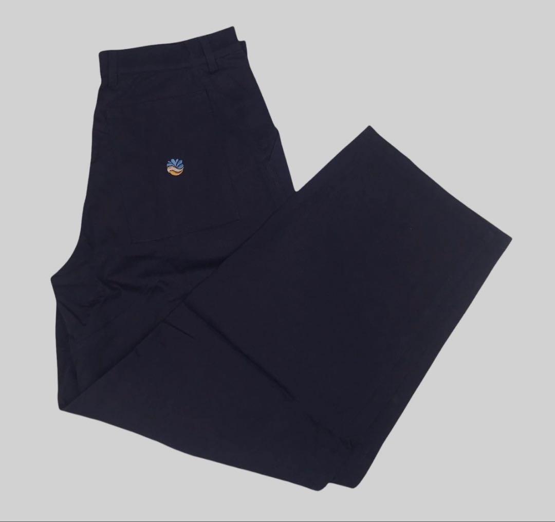 90’s UK//deadstock/コットンツイルパンツ/ネイビー
