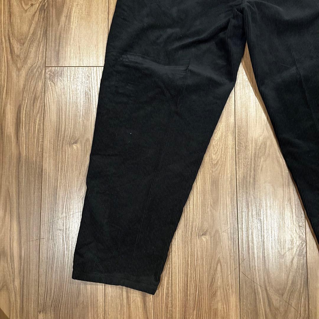 ザク様 WTAPS コーデュロイ テーパードパンツ 03 ブラック 2024AW