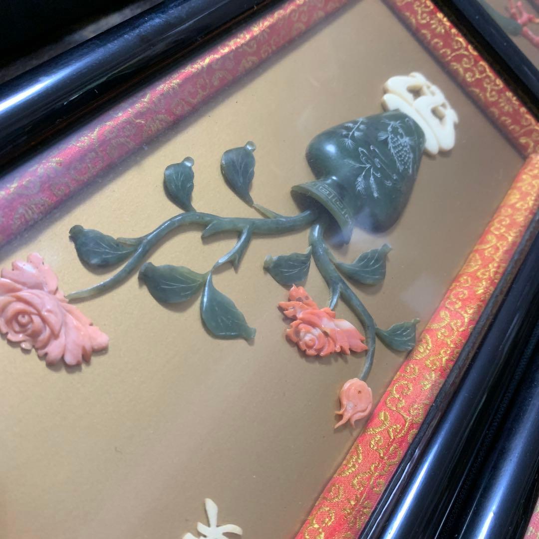 中国　ミニ屏風　ついたて　衝立