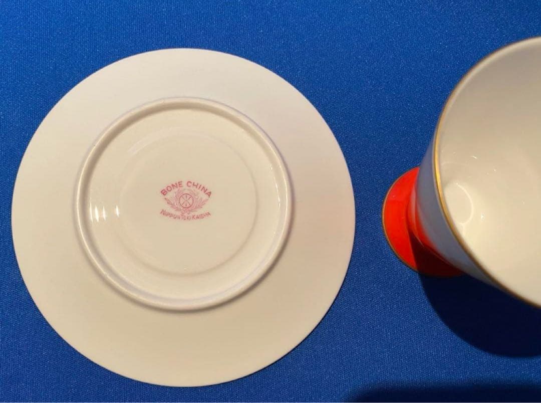 オールドノリタケ ボーンチャイナ デミタスカップ＆ソーサー 1客