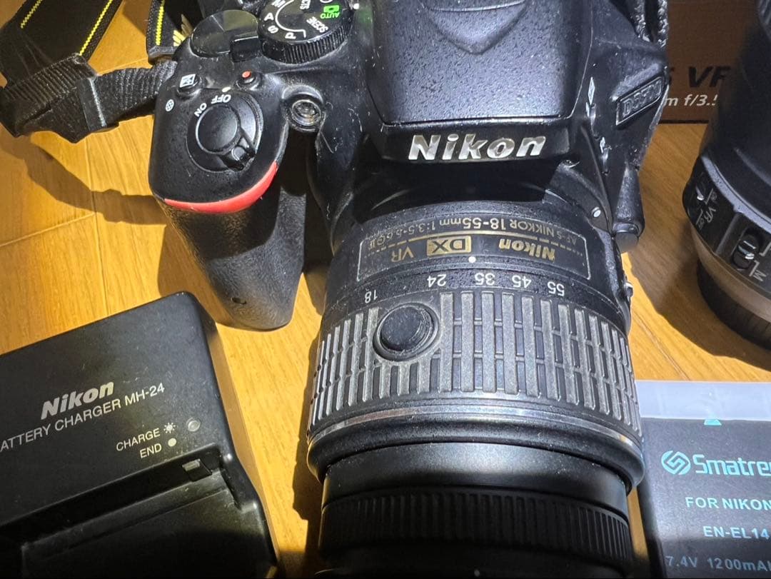 【NIKON】D5500 18-55 VR Ⅱ Kit 望遠レンズバッテリセット