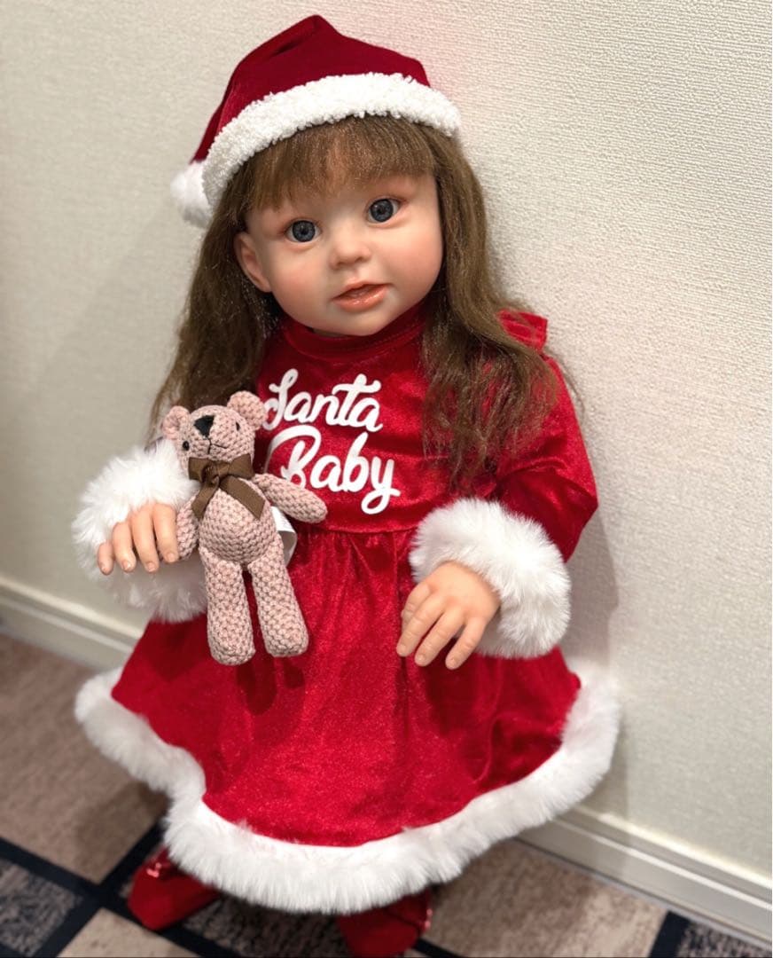 【専用】★新品★リボーンドール クリスマスサンタトドラーベビーちゃん 63cm
