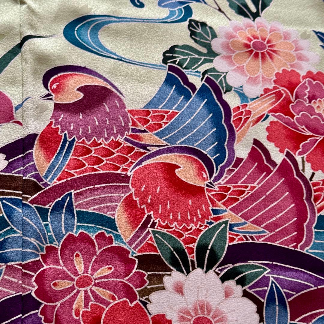 未使用品　振袖フルセット　トールサイズ　新品長襦袢　グリーン　161〜176cm