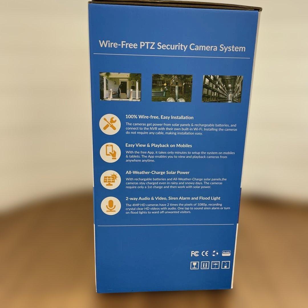 10476 VORGUT 防犯カメラ 屋外 ソーラー 4台セット