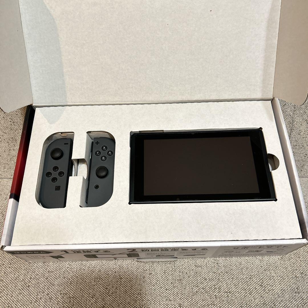 【美品】 Nintendo Switch 本体 グレー 完備品