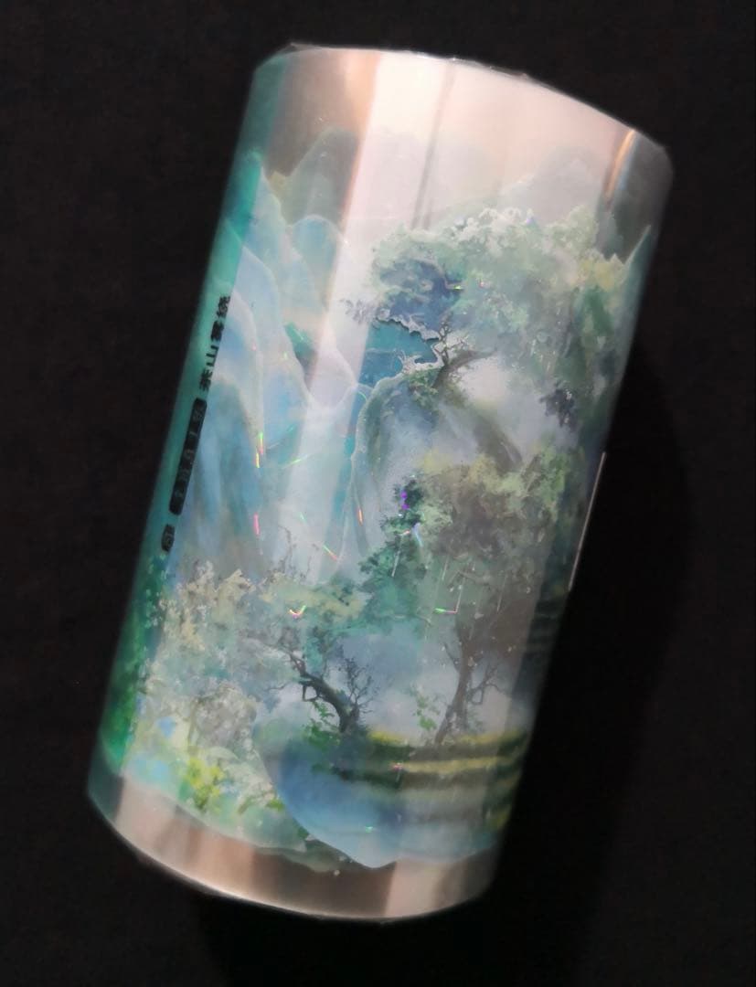 【8752】海外　マステ　3/5/巻売り　貝殻光カッティング　風景