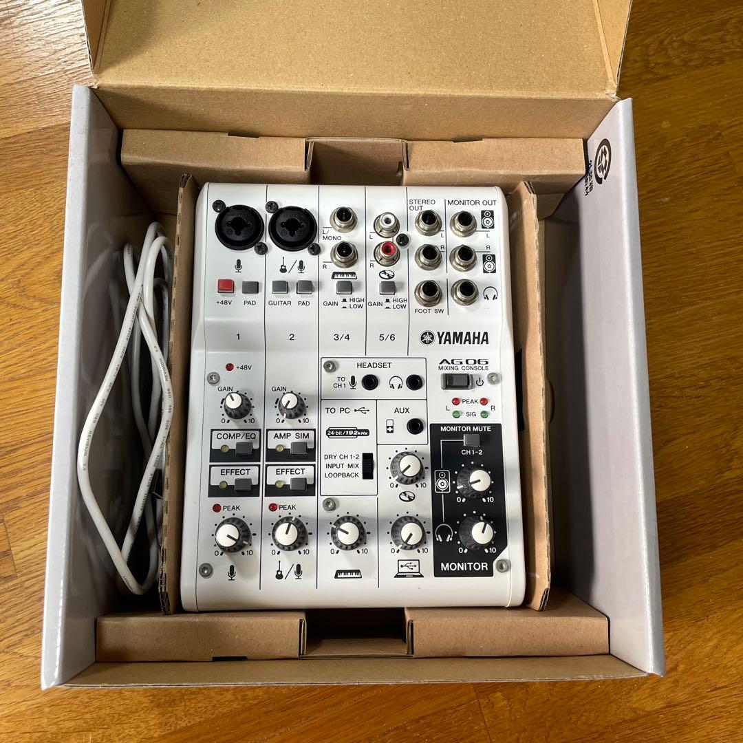 YAMAHA AG06 ミキシングコンソール 配信 ミキサー
