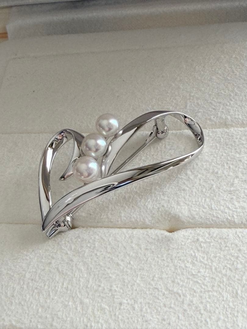 最終価格です❤️【未使用】ミキモトブローチ