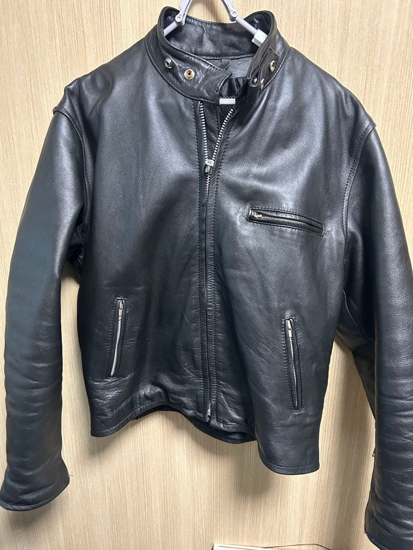 シングルライダースジャケット　牛革