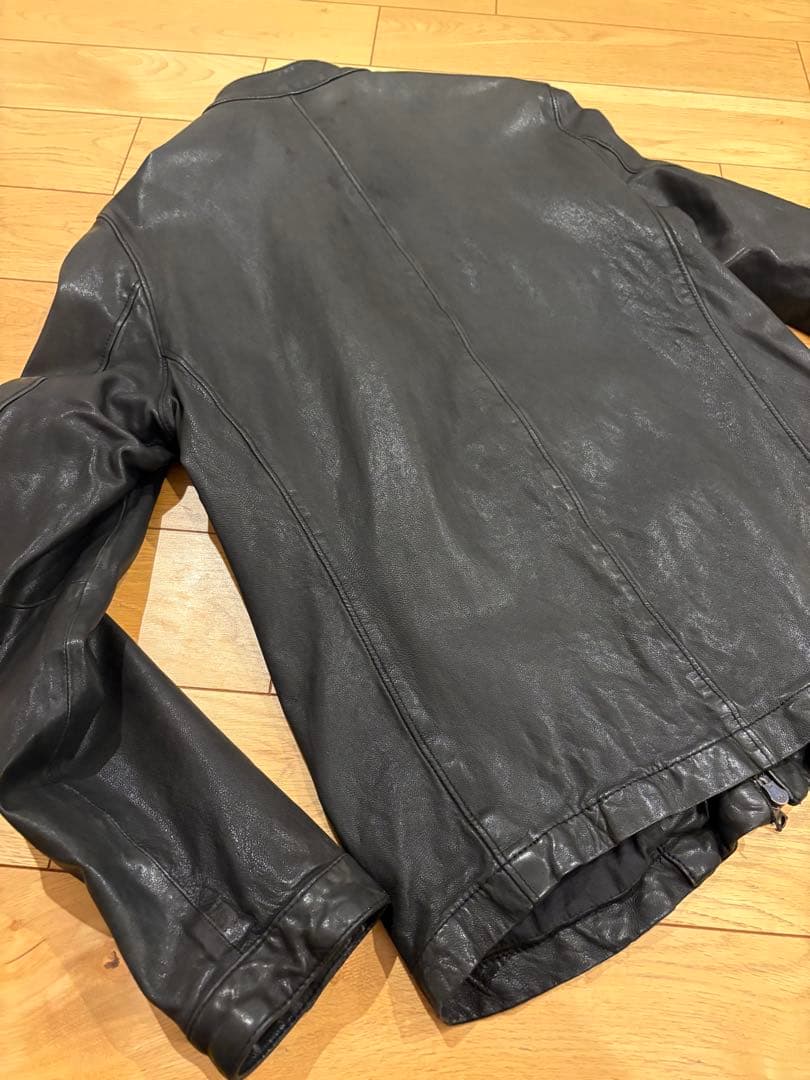 トゥモローランド　黒 レザー ライダースジャケット　M