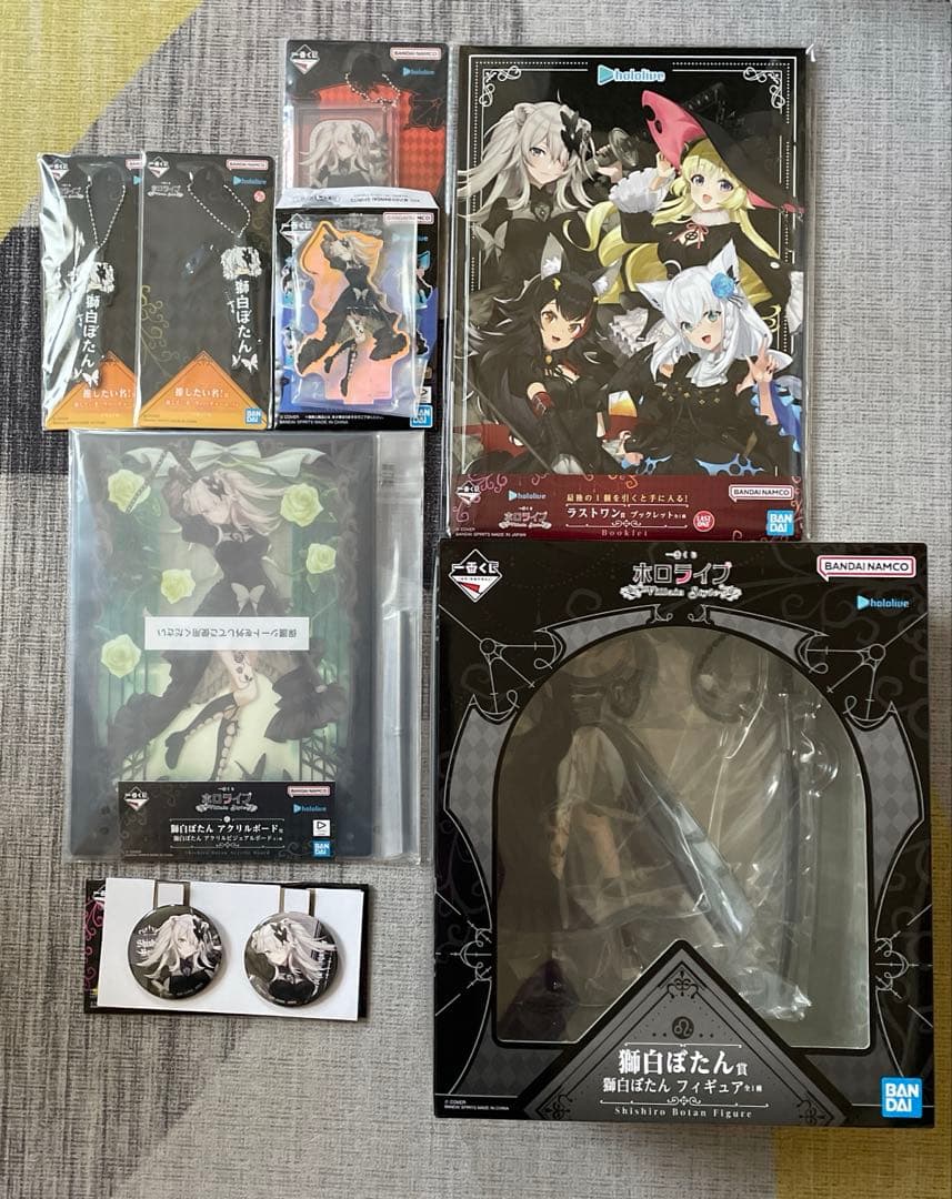 一番くじ ホロライブ Villain Style 獅白ぼたん　ラストワン　セット