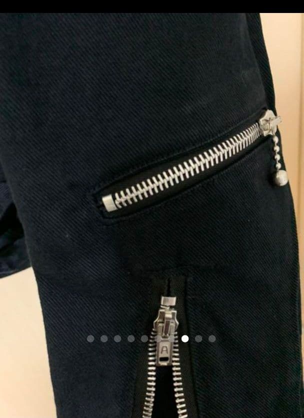 【希少】初期 666 コットンデニムダブルライダースジャケット 希少ムートン