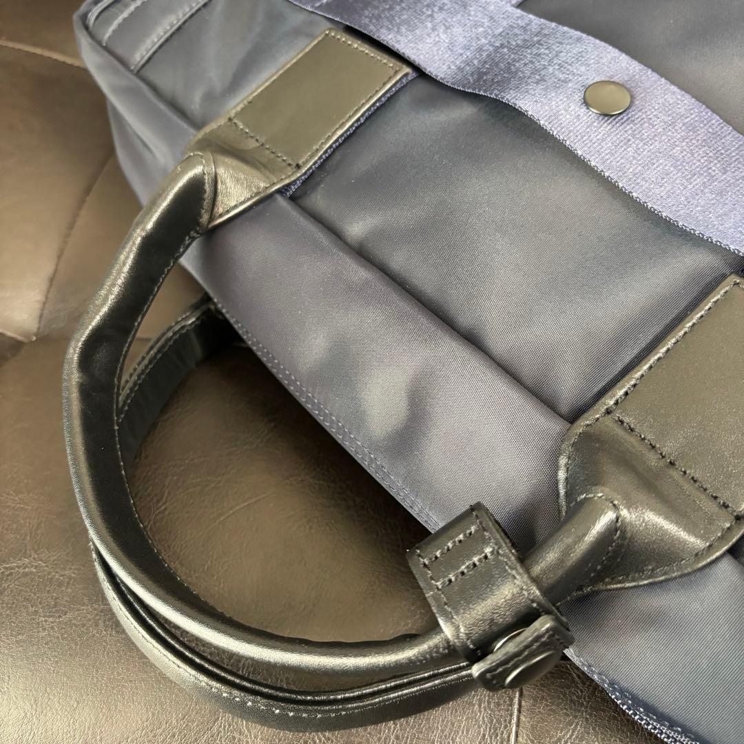 【極美品】PORTER ポーター タイム 3WAY ブリーフケース ネイビー