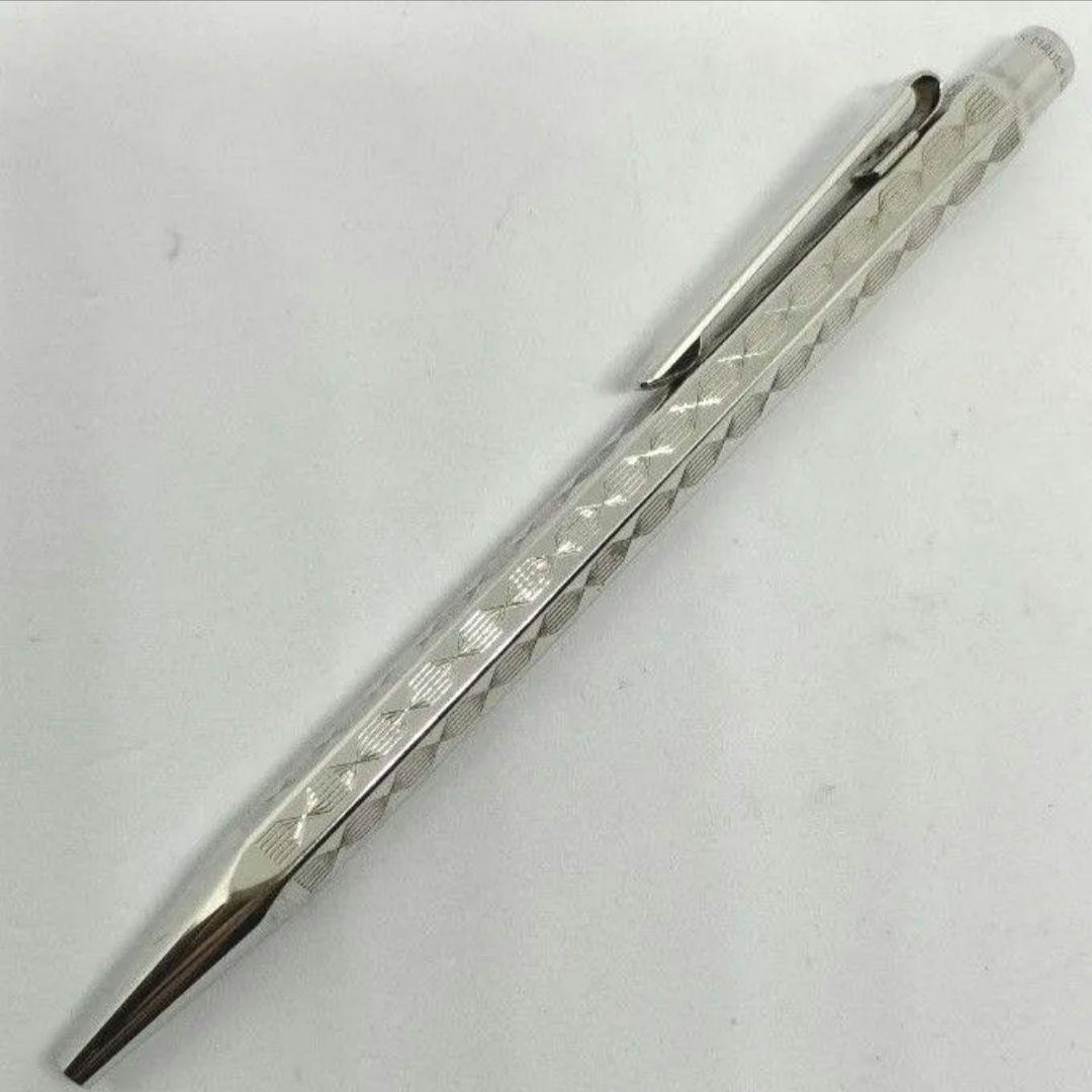 カランダッシュ エクリドール プリズマ ボールペン シルバー 銀色 旧型 銀張？