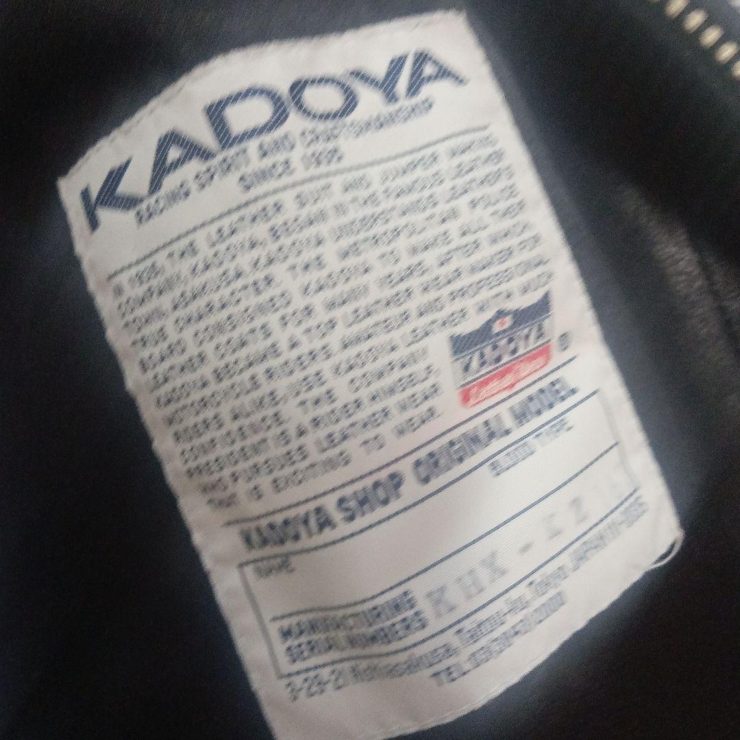 KADOKA K'S LEATHER ブラックレザージャケット L