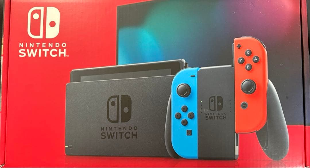 [ケース&SD付き]Nintendo Switch 本体 赤/青 Joy-Con