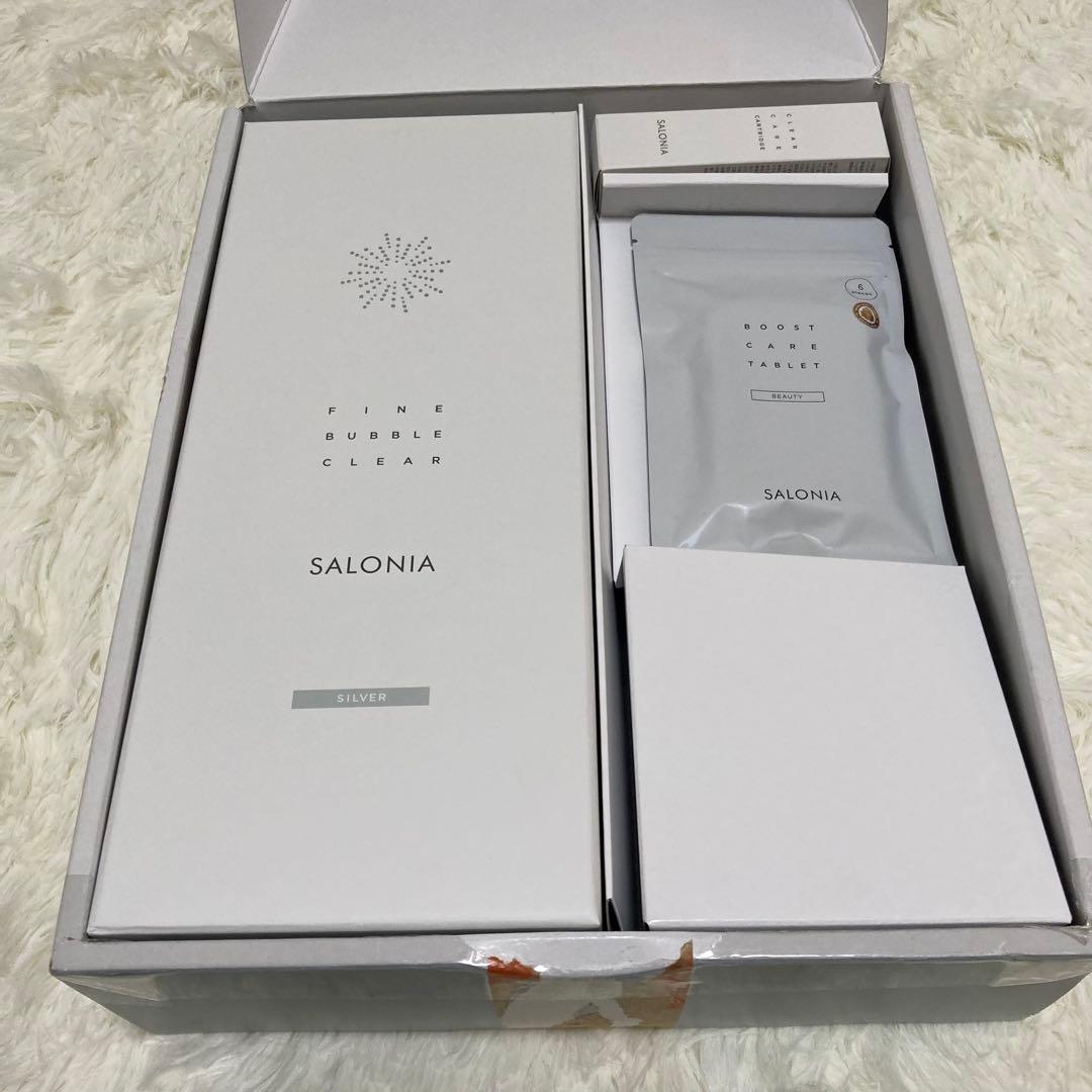 SALONIA サロニア ファインバブルクリア　シルバー　シャワーヘッド 未使用