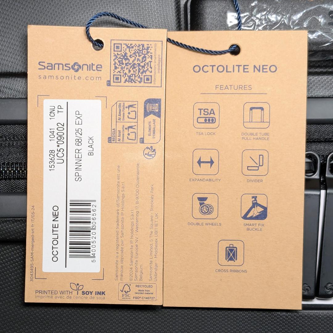 【未使用アウトレット】サムソナイト オクトライトネオ Mサイズ 拡張 即日発送可
