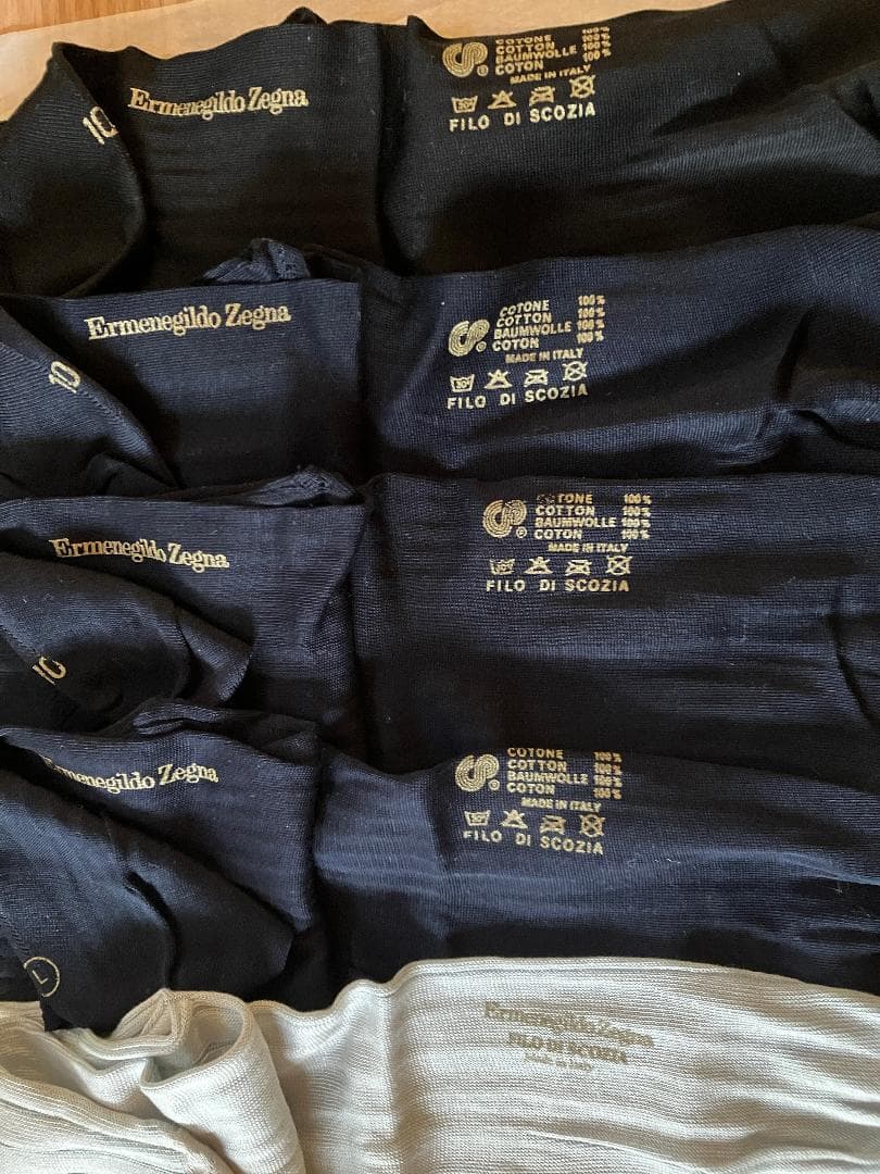 タ*ミ様 Ermenegildo Zegna ロングホーズ コットン 5本セット