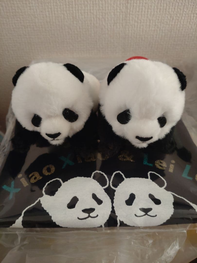 上野動物園　パンダぬいぐるみとＴシャツ