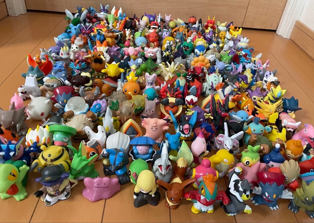 ポケモンキッズ　指人形　まとめ売り 220体　クリア