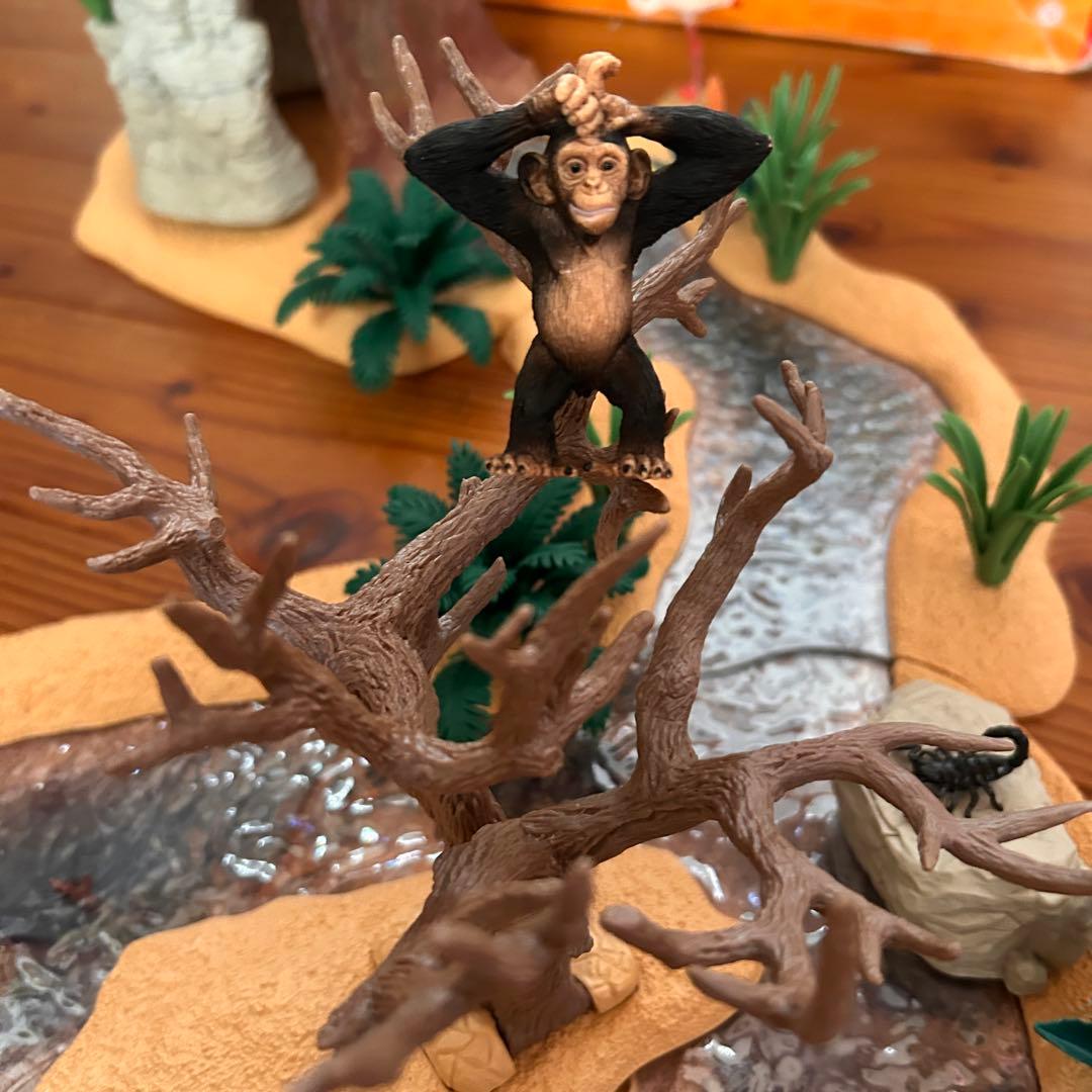 シュライヒ ワイルドライフ 42321 水飲み場での大冒険!サバンナビッグセット