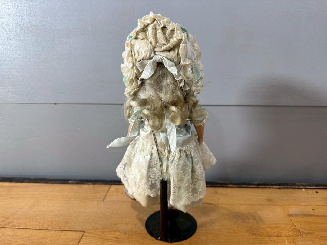 アンティーク ビスクドール ブルーアイ 人形 RW380