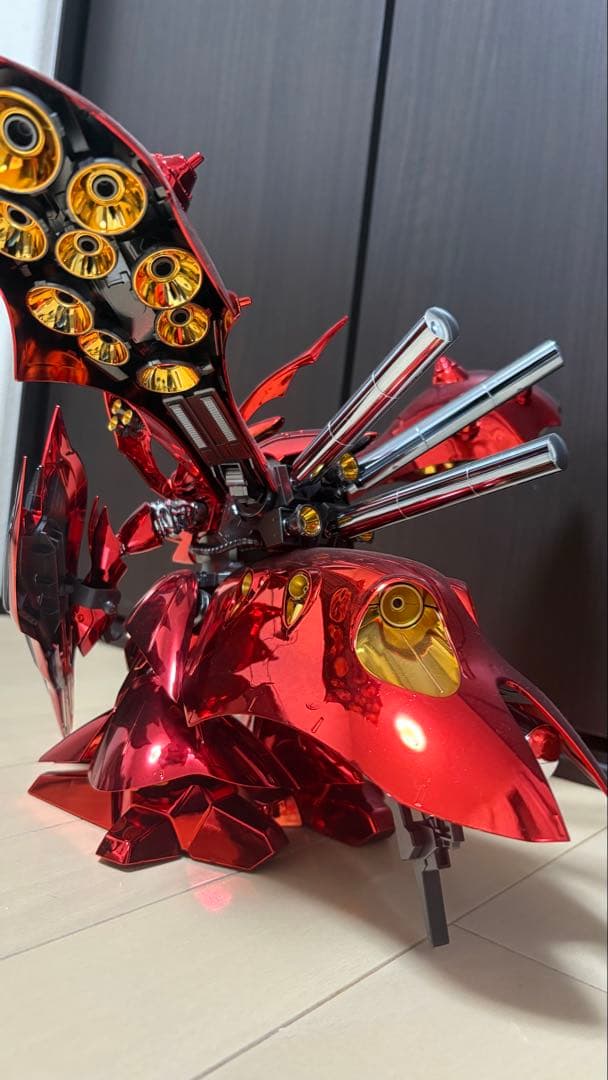 hg ナイチンゲール rg ハイニューガンダム メッキ加工完成品 一部塗装有り
