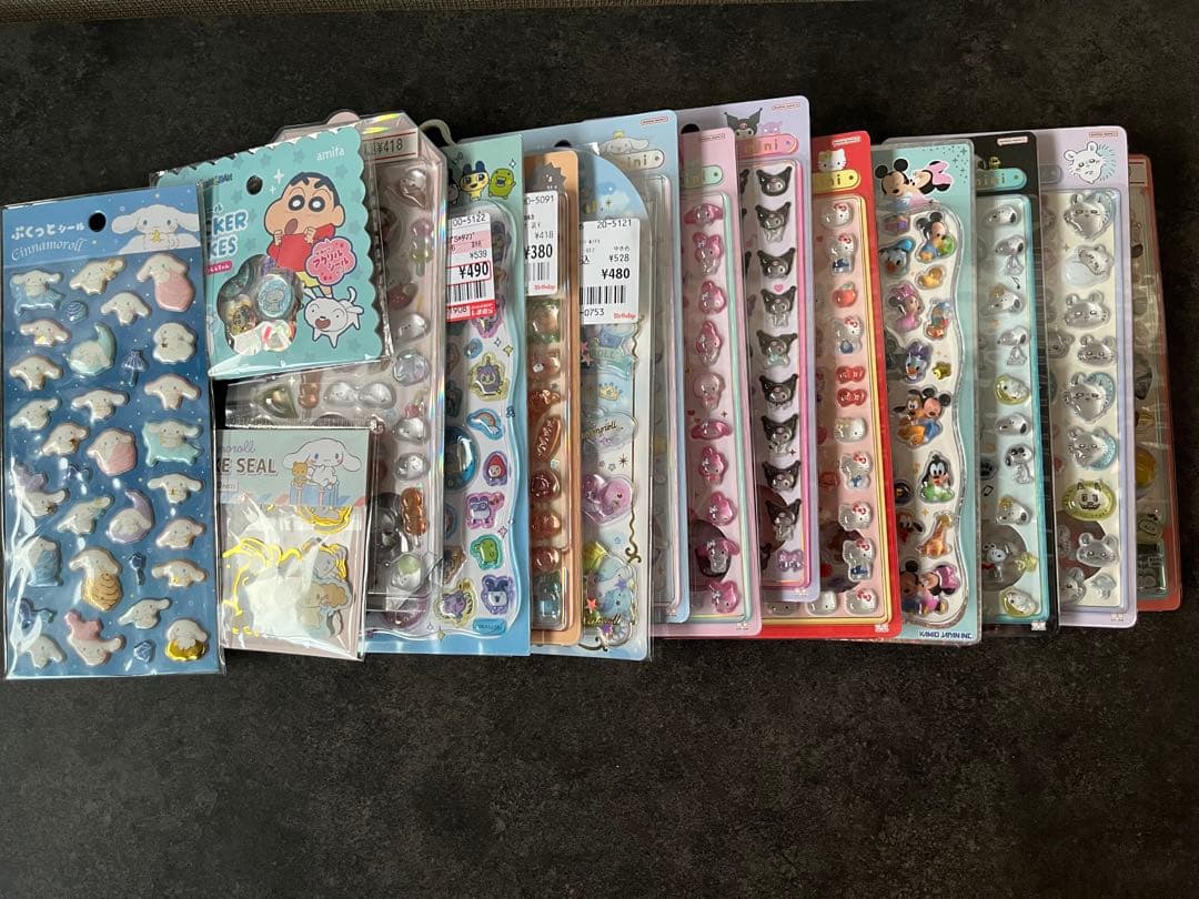 【正規品】サンリオ　ディズニー　たまごっち 他色々ボンボンドロップシール 15点