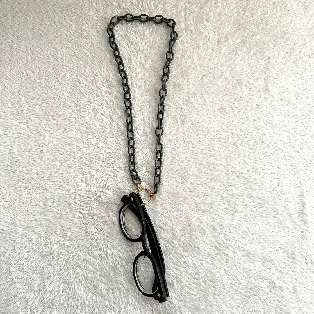 希少　la loop グラスホルダー　ゴールド　カーキ　眼鏡ホルダー