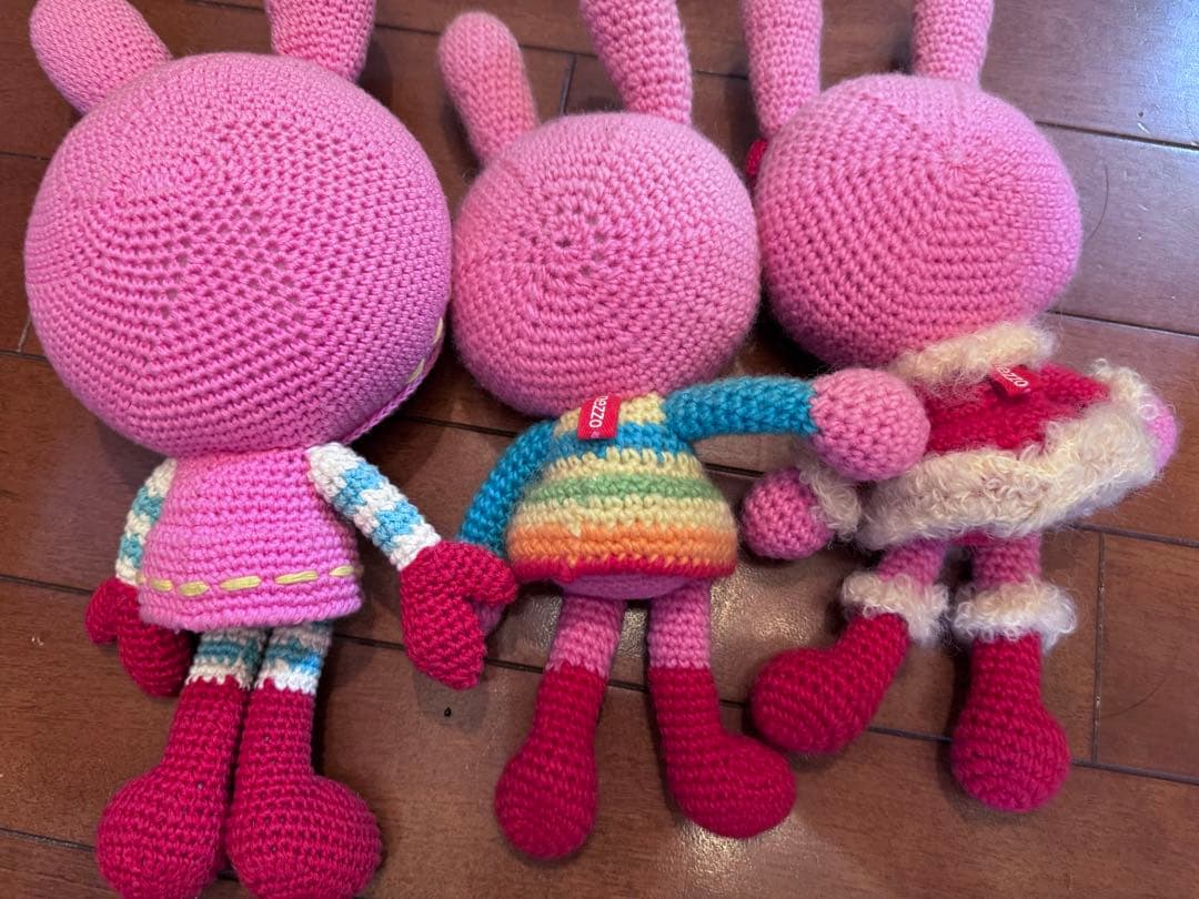 レトロ　レア　メゾピアノmezzo ベリエ　ぬいぐるみ ウサギキャラクター 3体