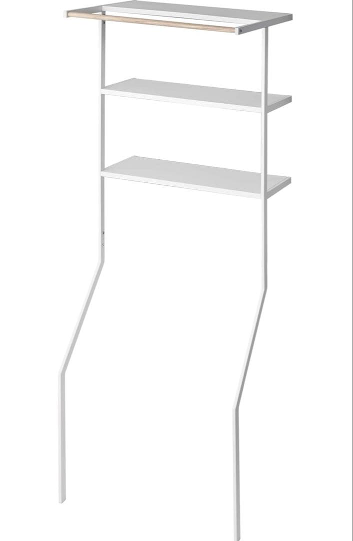 山崎実業(Yamazaki) 立て掛け ランドリーシェルフ ホワイト