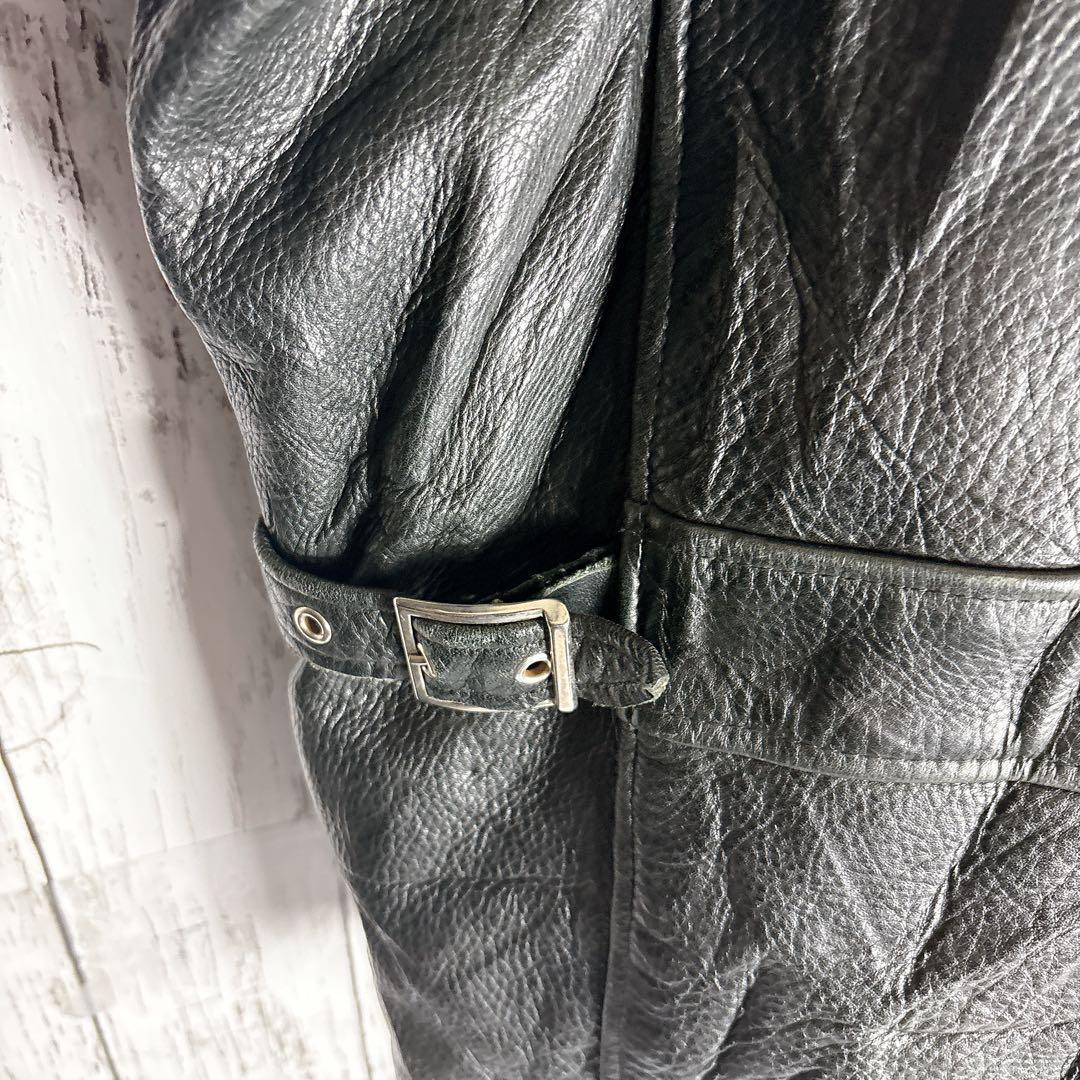 90s schott ショット シングルライダース レザージャケット 古着□