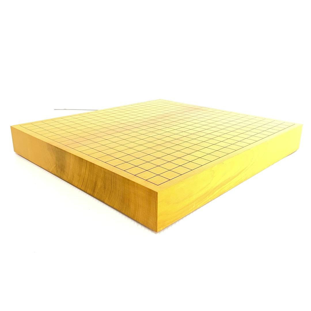 美品 本榧 碁盤 ハギ盤 2寸 二寸 6kg はまぐり碁石 囲碁 将棋 卓上盤