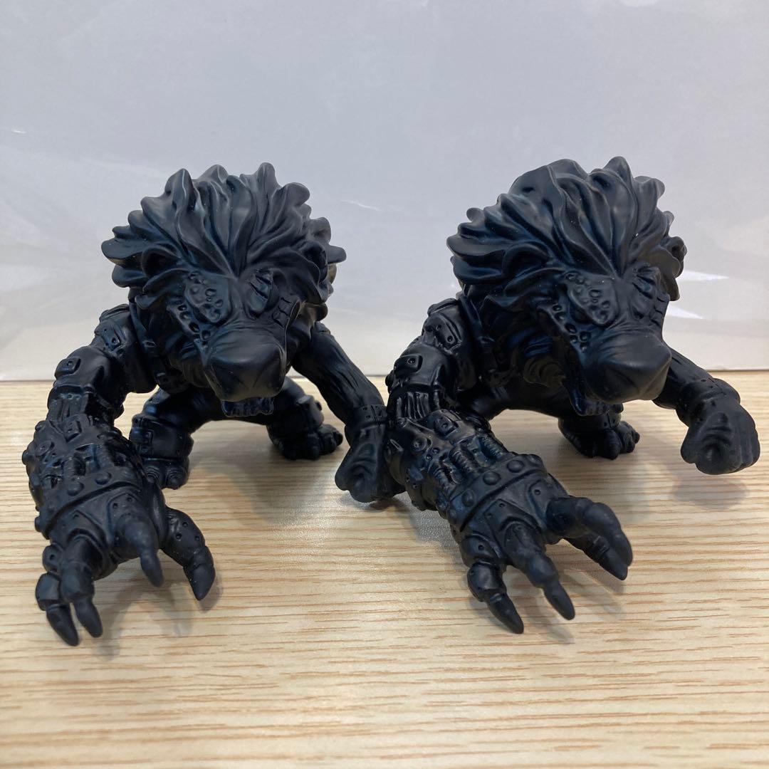 チ*日様 ソフビ 獅子雄 ブラック素体 1体