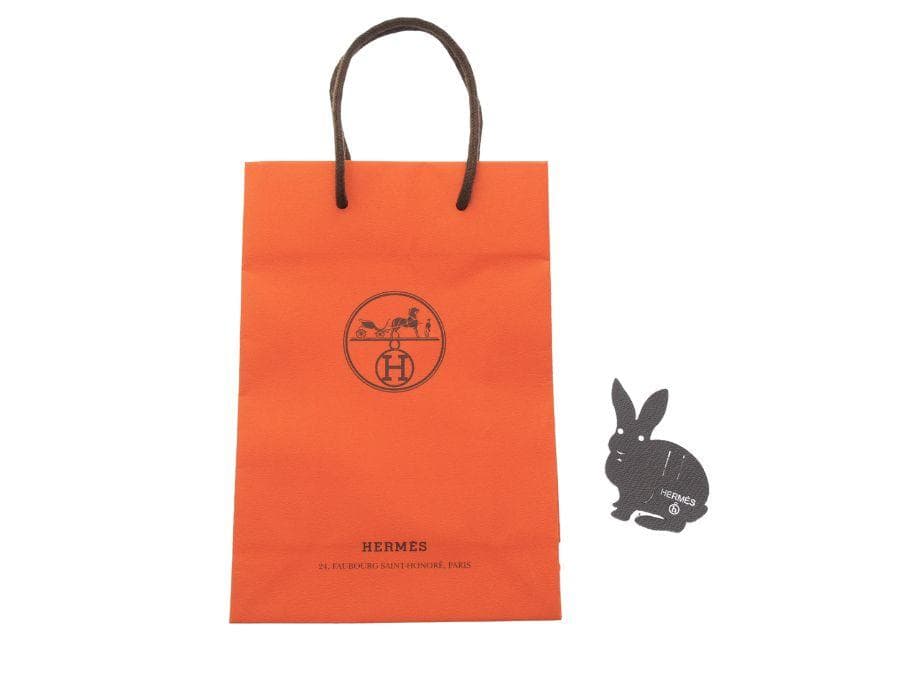 エルメス プティ・アッシュ ラッピングチャーム うさぎ グレー HERMES