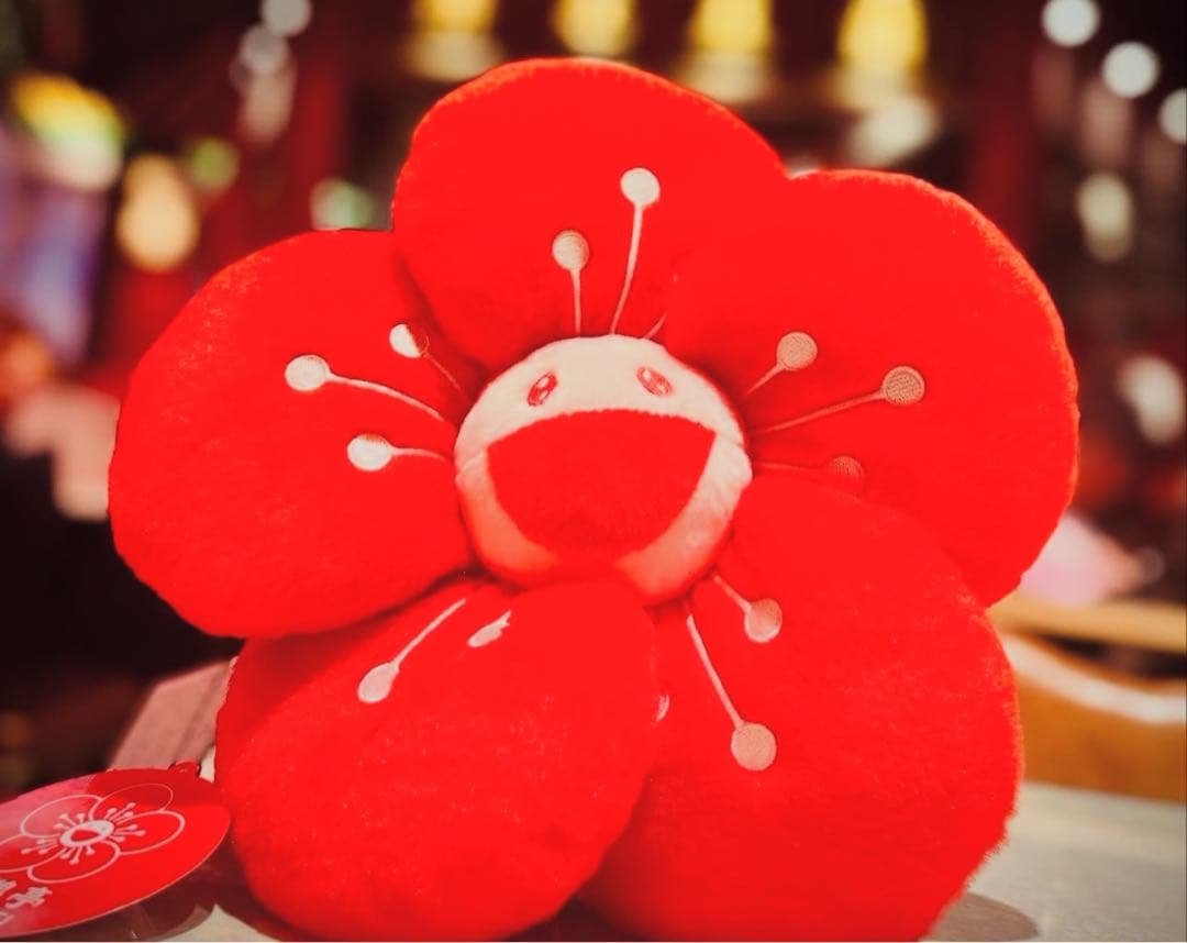 新品 村上隆 囍鵲亭 フラワー お花 梅クッション Kijyaku Tei