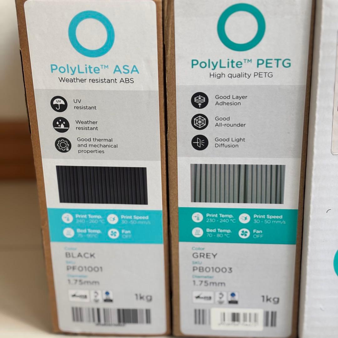 【新品】PolyMaker ASA PETGフィラメント３個