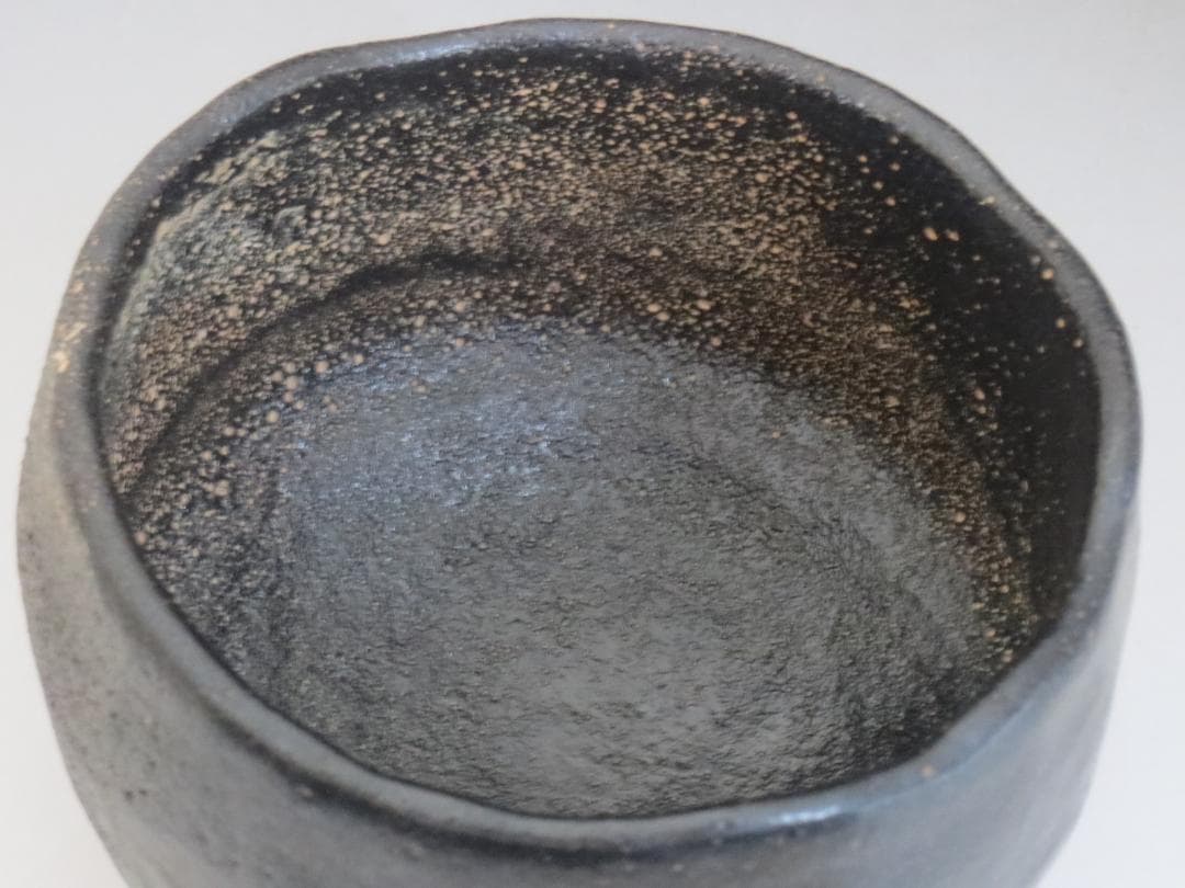 佐々木昭楽　光悦写　黒茶碗　茶道具　茶碗