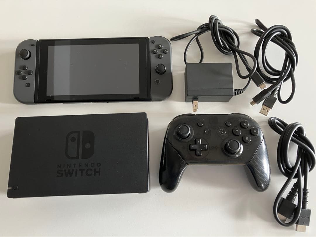 Nintendo Switch グレー 本体 プロコン付き