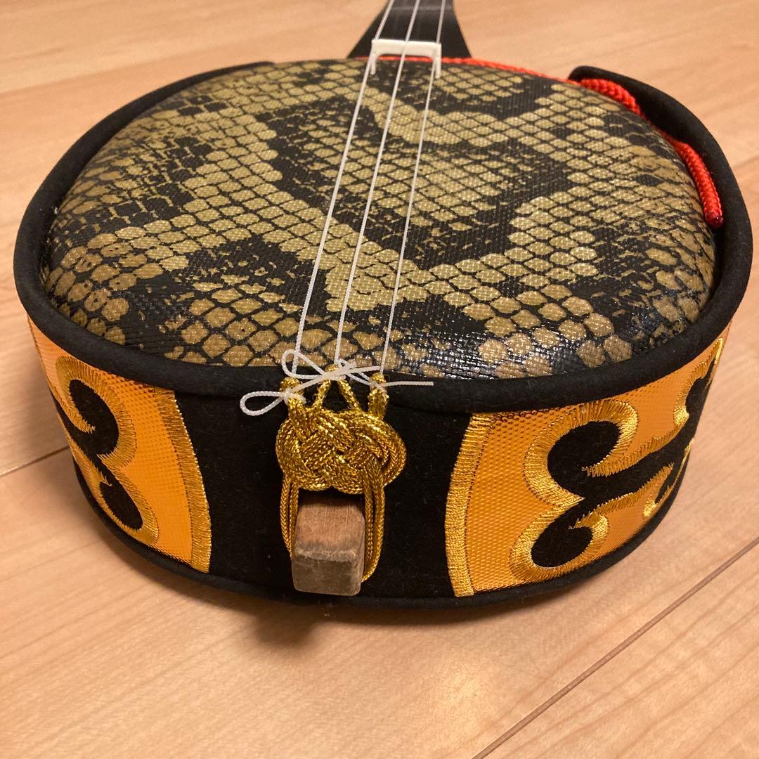 沖縄三線 人工皮 合皮 初心者おすすめ 沖縄 三線 民謡 和楽器 本体のみ