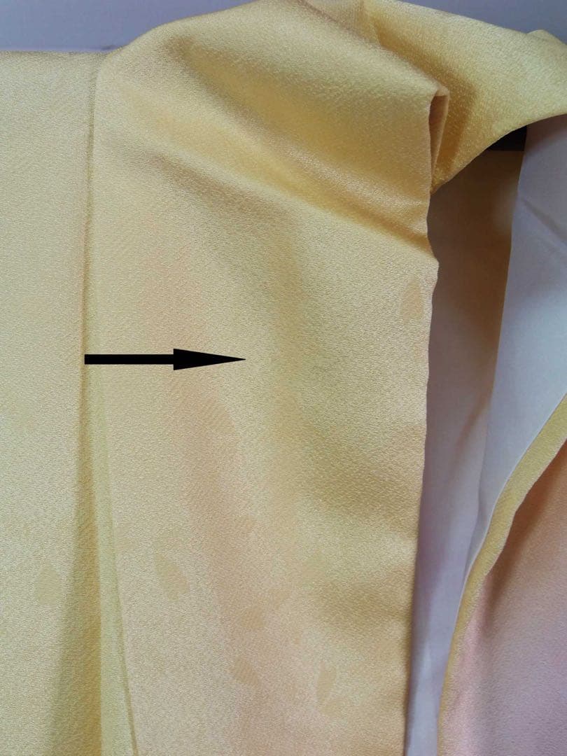 上品華やか】桜流し振袖＊金彩×金駒刺繍／黄×藤紫グラデーション＊パールトーン加工