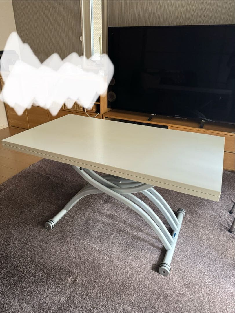 【最終値下げ】イタリア製BREVETTATO 拡張式&昇降式 ダイニングテーブル