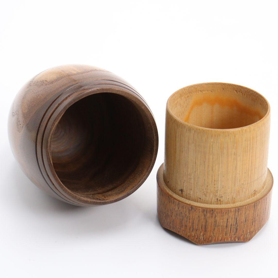 桑 柳子莨壷 喫煙具 煙草入 茶道具　V895