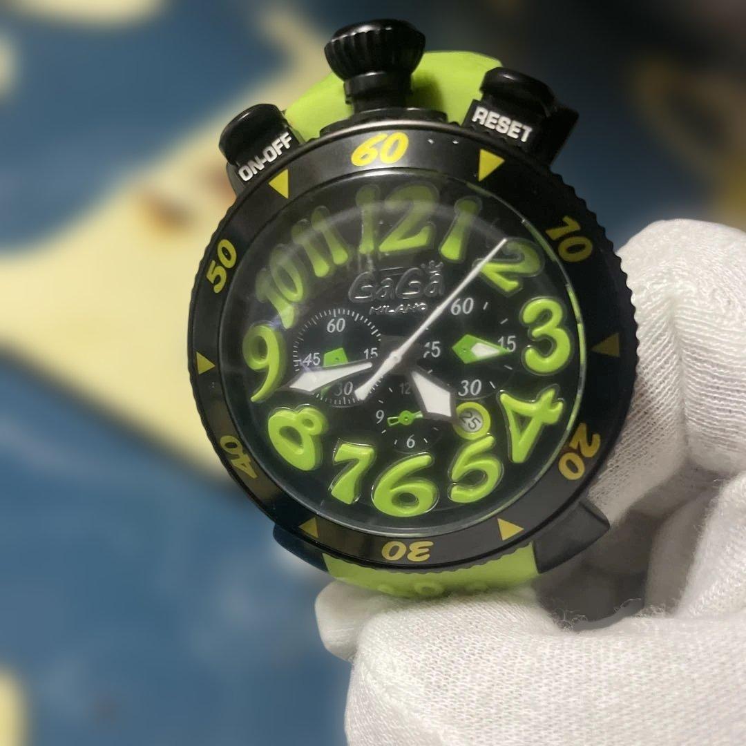 め*い様 GaGa MILANO 腕時計 ブラック/グリーン