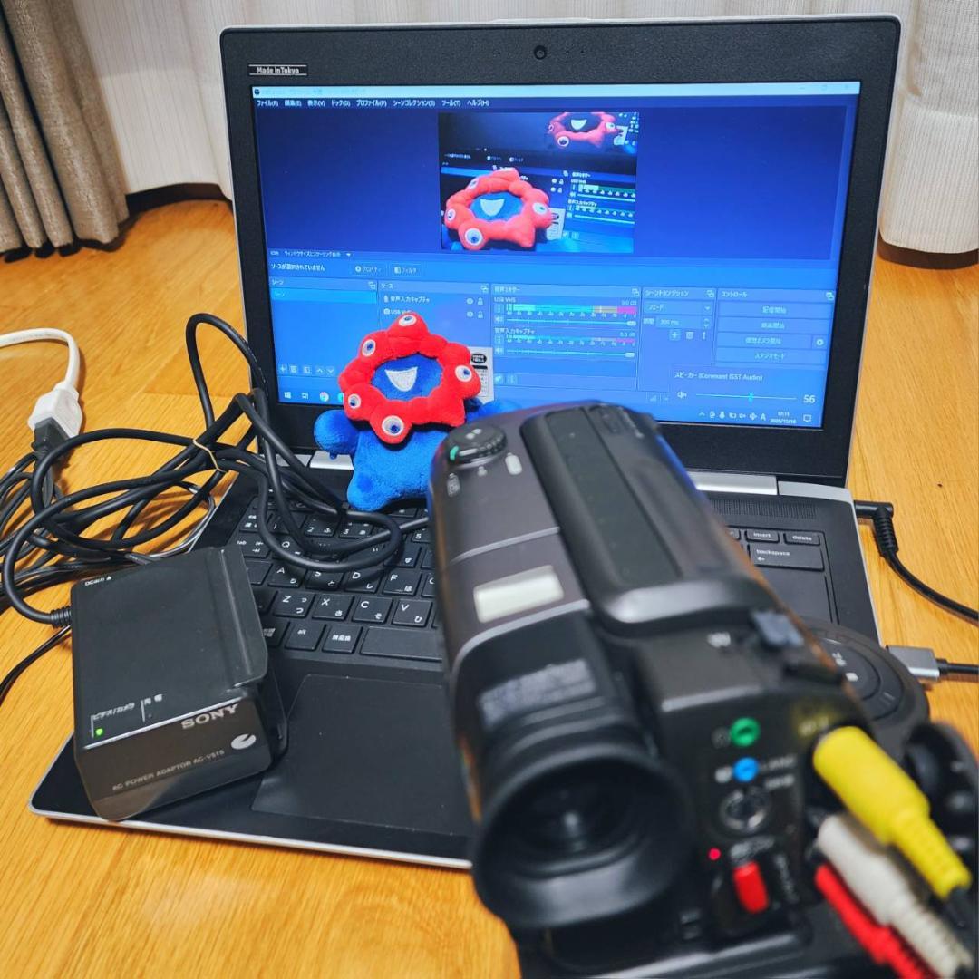 【動作確認済】高画質 SONY Hi8 8ミリ ビデオカメラ クレードルセット